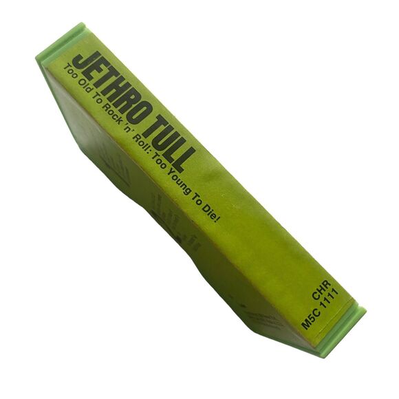 Jethro Tull Too Old to Rock n Roll Too Young to Die Green Cassette Tape Rock '76 - Picture 2 of 8